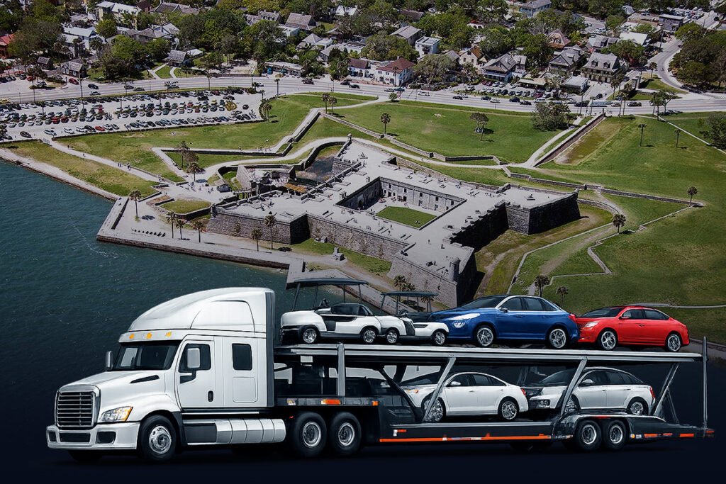 Florida car shipping services with auto transport carrier