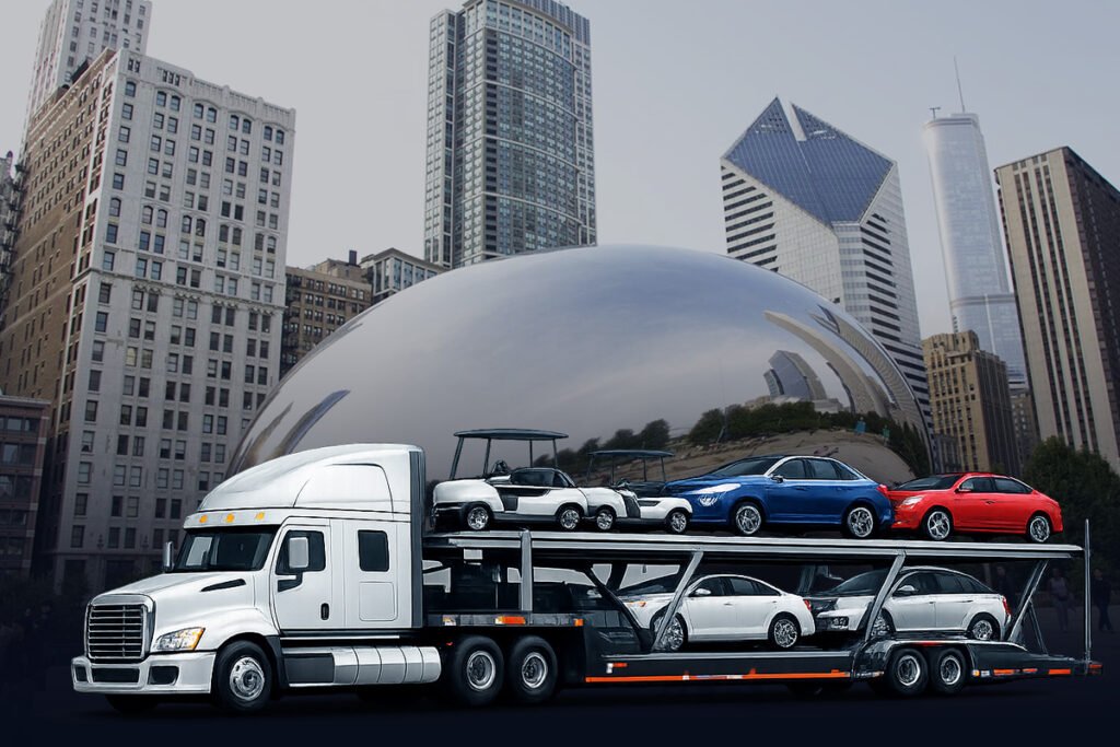 Illinois car shipping services with auto transport carrier