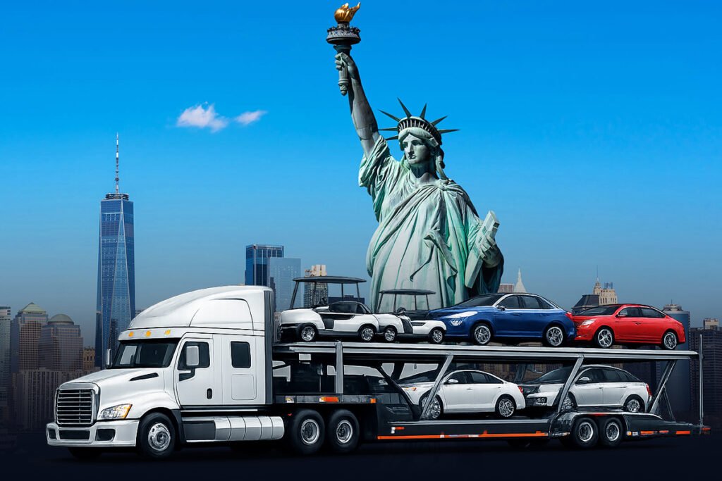 New York car shipping services with auto transport carrier