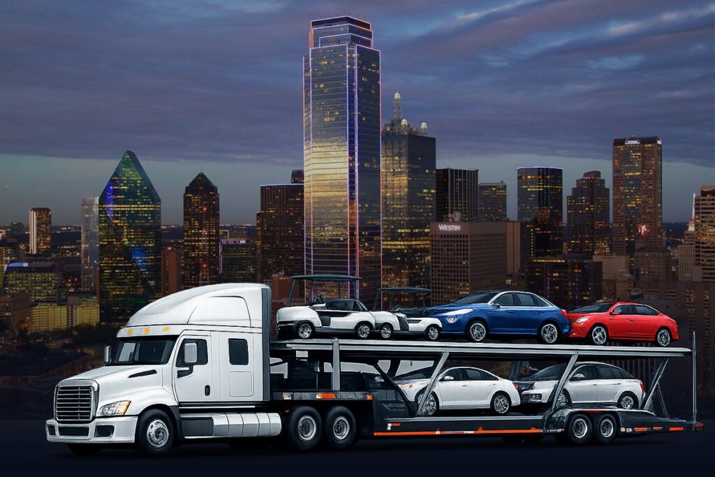 Texas car shipping services with auto transport carrier